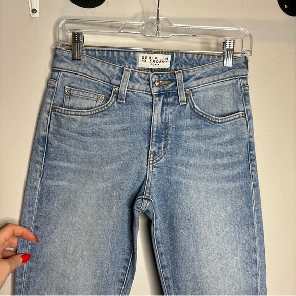 Derek Lam 10 Crosby Gia Mid Rise Cropped Flare Jean - Picture 3 of 10
